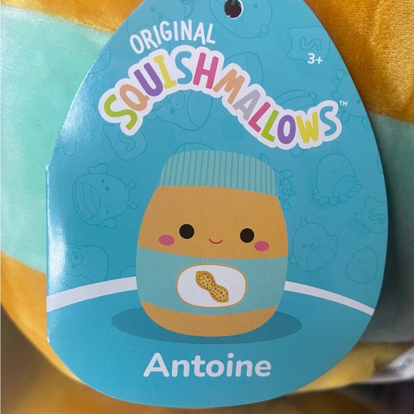 NWT Original Squishmallow 8” Antoine The Peanut Butter Jar - Picture 5 of 6